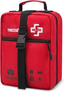 Read more about the article 400 Piece Large First Aid Kit Premium Emergency Kits for Home, Office, Car, Outdoor, Hiking, Travel, Camping, Survival Medical First Aid Bag, Red