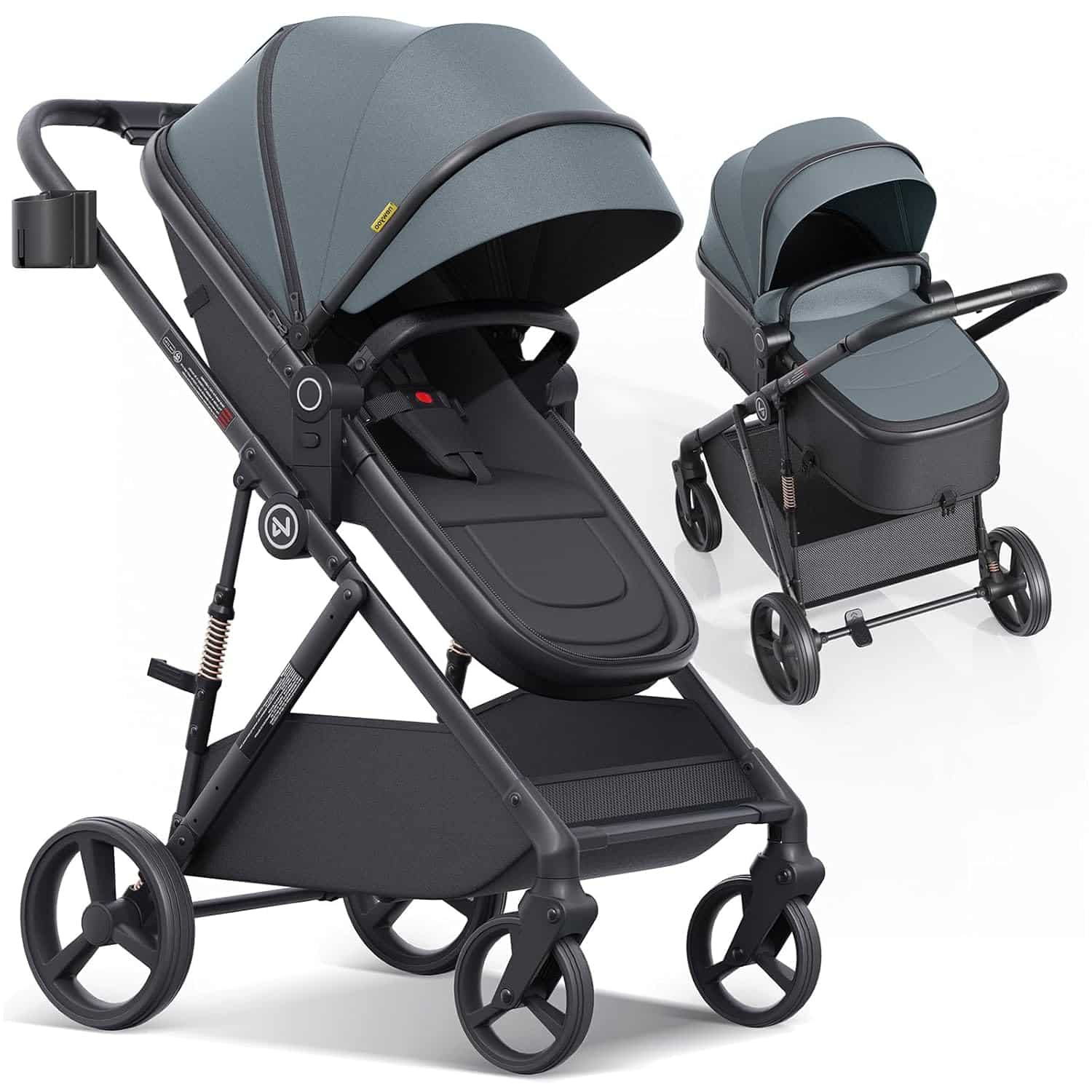 Read more about the article newyoo Baby Bassinet Stroller, Convertible Infant Strollers w Reversible Seat & Cup Holder, 2-in-1 Rear-Facing Pram from Newborn to Toddler, One-Hand Easy Fold, Coches para Bebes, Revo C10, Grey