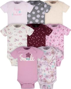 Read more about the article Gerber Baby-Girls Onesies 8-Pack Short Sleeve Bodysuits – Adorable Comfort for Your Little Princess!