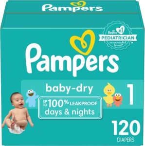 Read more about the article Pampers Baby Dry Diapers – Size 1, 120 Count, Absorbent Disposable Diapers