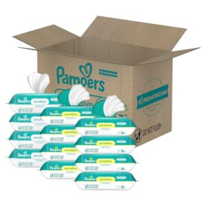 Read more about the article Pampers Sensitive Baby Wipes, Water Based, Hypoallergenic and Unscented, 8 Flip-Top Packs, 4 Refill Packs (1008 Wipes Total)