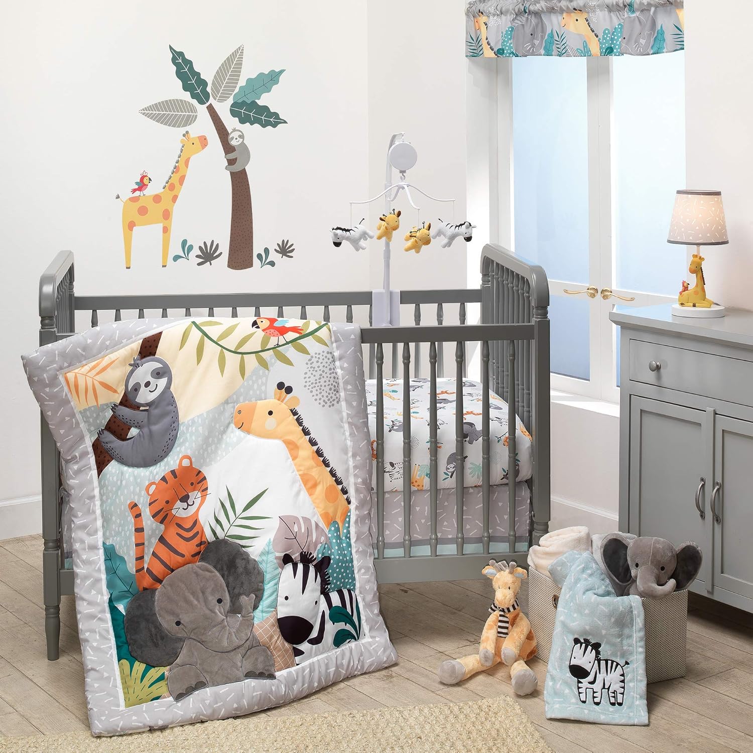 You are currently viewing Bedtime Originals Mighty Jungle 3Piece Crib Bedding Set, Multicolor (283003V)