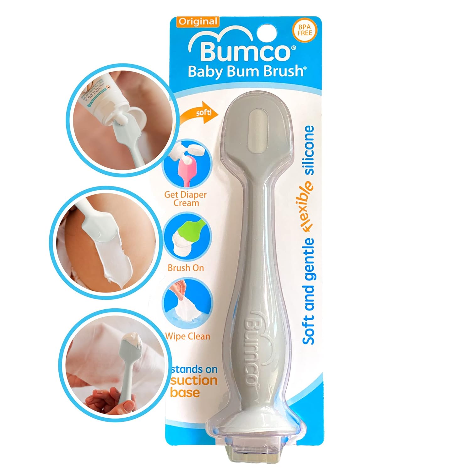 Read more about the article Bumco Diaper Cream Spatula – BPA-Free Diaper Bag Essentials, Soft Butt Spatula Baby, Mom-Invented Butt Paste Spatula, Bumco Diaper Cream Spatula, Flexible Diaper Cream Applicator, Bumco Baby Bum Brush