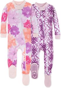 Read more about the article Burt’s Bees Baby Girls’ Pajamas, Zip Front Non-slip Footed Pjs, 100% Organic Cotton and Toddler Sleepers