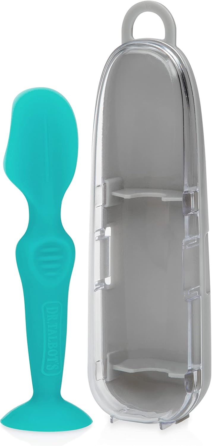 Read more about the article Dr. Talbot’s Diaper Cream Brush for Babies – Diaper Rash Cream Applicator with Suction Base and Hygienic Case – Mini Size – Aqua Blue