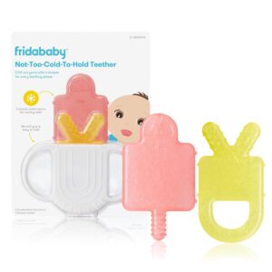 Read more about the article Frida Baby Teething Relief Not-Too-Cold-to-Hold Baby Teether BPA-Free Silicone Teething Toys