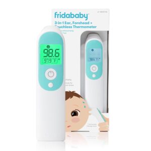 Read more about the article Frida Baby Thermometer, 3-in-1 Infrared Thermometer for Ear, Forehead & Touchless, FSA/ HSA Eligible Fever Thermometer for Baby, Infants ,Toddlers, Kids & Adults