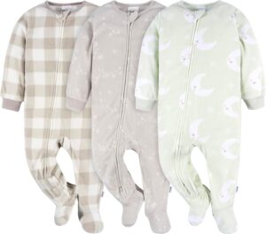 Read more about the article Gerber Baby Flame Resistant Fleece Footed Pajamas (3 Pack)