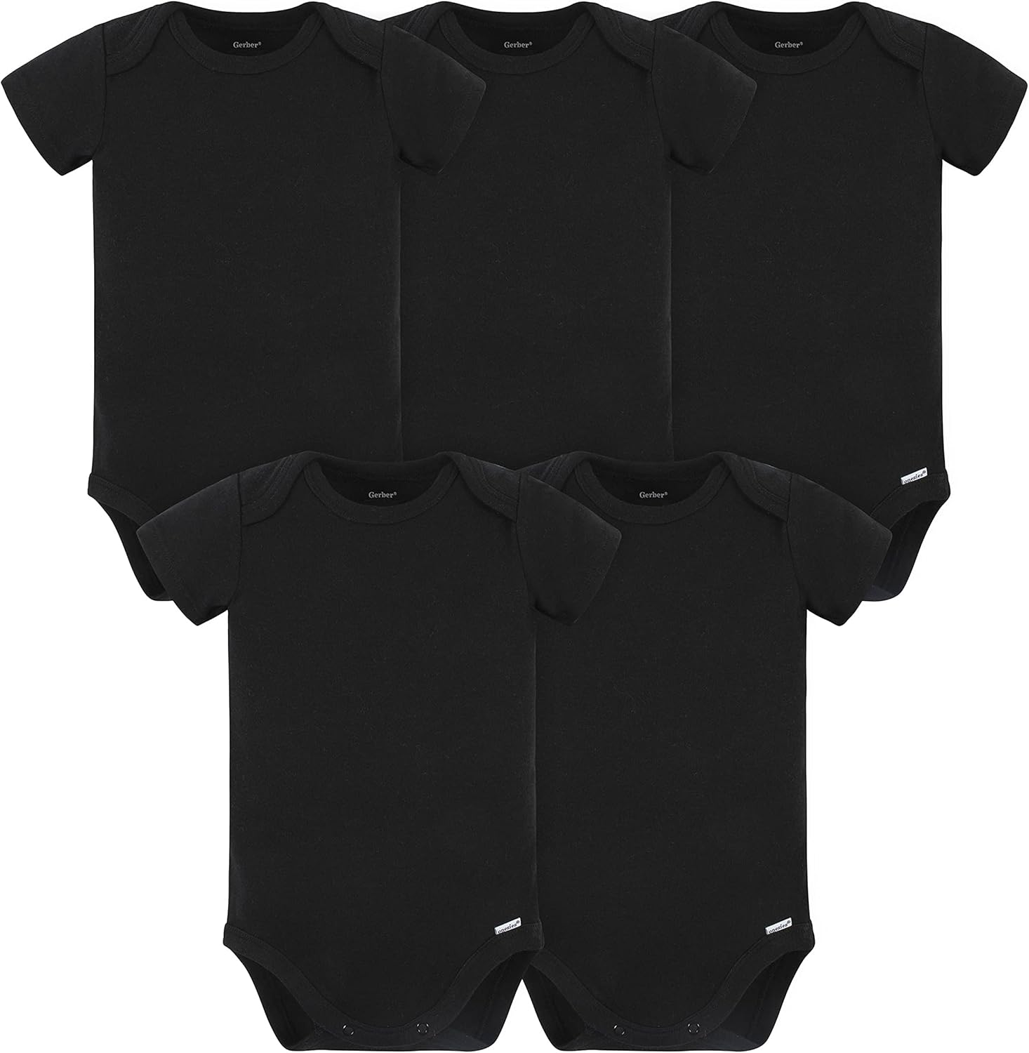 Read more about the article Gerber Unisex-Baby 5 Pack Onesies Multi-Packs Bundle Interlock 180 Gsm