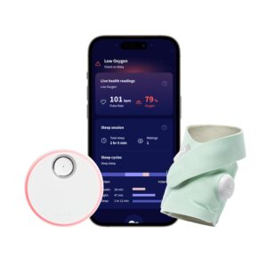 Read more about the article Owlet Dream Sock® – FDA-Cleared Smart Baby Monitor – Track Live Pulse (Heart) Rate, Oxygen in Infants – Receive Notifications – Mint