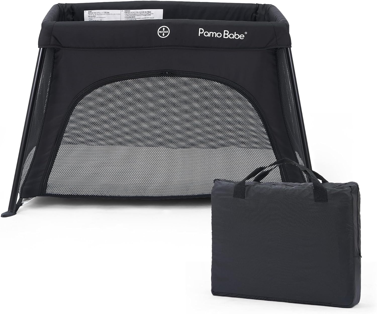 Read more about the article Pamo babe Mini Travel Crib, Portable and Easy to Carry Baby Playard, Lightweight Playard for Baby with Soft Mattress Pad(Black)