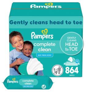 Read more about the article Pampers Baby Clean Wipes, Baby Fresh Scented Baby Wipes, 864 Baby Wipes Total (12 Flip-Top Packs)