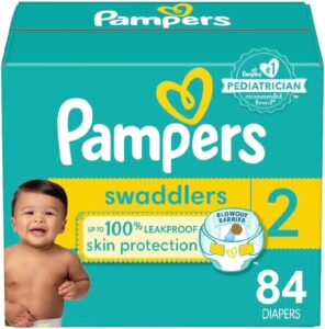 Read more about the article Pampers Swaddlers Diapers – Size 2, 84 Count, Ultra Soft Disposable Baby Diapers