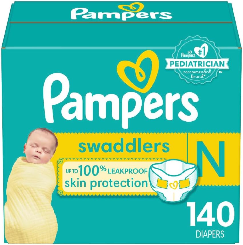 Read more about the article Pampers Swaddlers Newborn Diapers – Size 0, 140 Count, Ultra Soft Disposable Baby Diapers