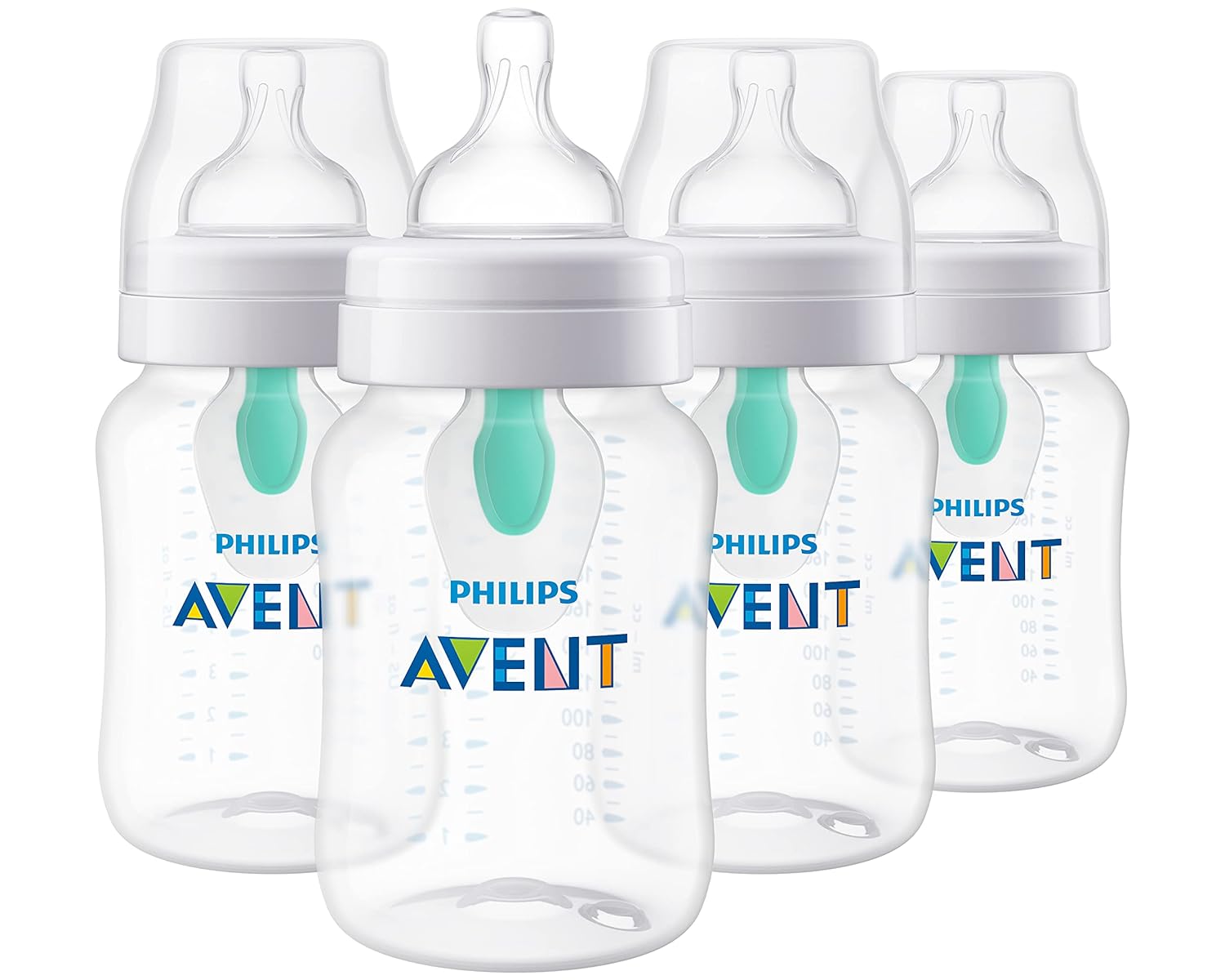 You are currently viewing Philips Avent Anti-Colic Baby Bottle with AirFree Vent, 9oz, 4pk, Clear, SCY703/04