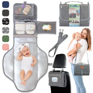 Read more about the article Portable Changing Pad for Baby, Travel Diaper Changing Pad for Newborn, Large Waterproof Baby Changing Mat, Foldable & Detachable Diaper Changing Station with Baby Wipes Pockets, Baby Stuff by Pillani