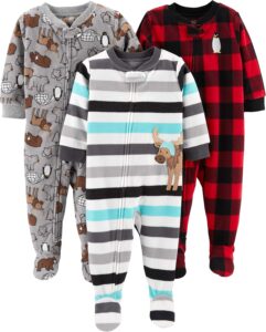 Read more about the article Simple Joys by Carter’s Toddlers and Baby Boys’ Loose-Fit Flame Resistant Fleece Footed Pajamas, Pack of 3