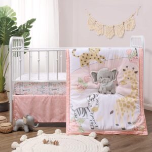 Read more about the article The Peanutshell Crib Bedding Set for Baby Girls, Safari Girl Nursery Decor, Wildest Dreams, 3 Pieces