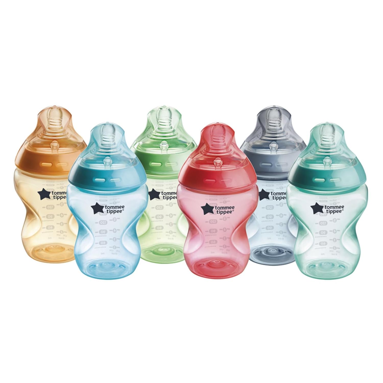 Read more about the article Tommee Tippee Natural Start Anti-Colic BPA Free Baby Bottles, 9oz, Slow-Flow Breast-Like Nipple for a Natural Latch, Designed for Seamless Transitions Between Bottle and Breast, Fiesta, Pack of 6