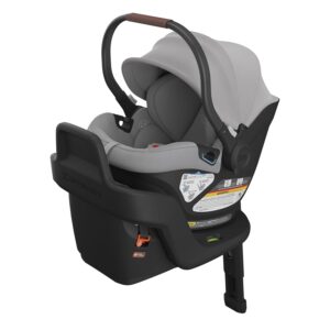 Read more about the article UPPAbaby Aria Lightweight Infant Car Seat/Just Under 6 lbs for Easy Portability/Base with Load Leg + Infant Insert Included/Direct Stroller Attachment/Anthony (Grey/Chestnut Leather)