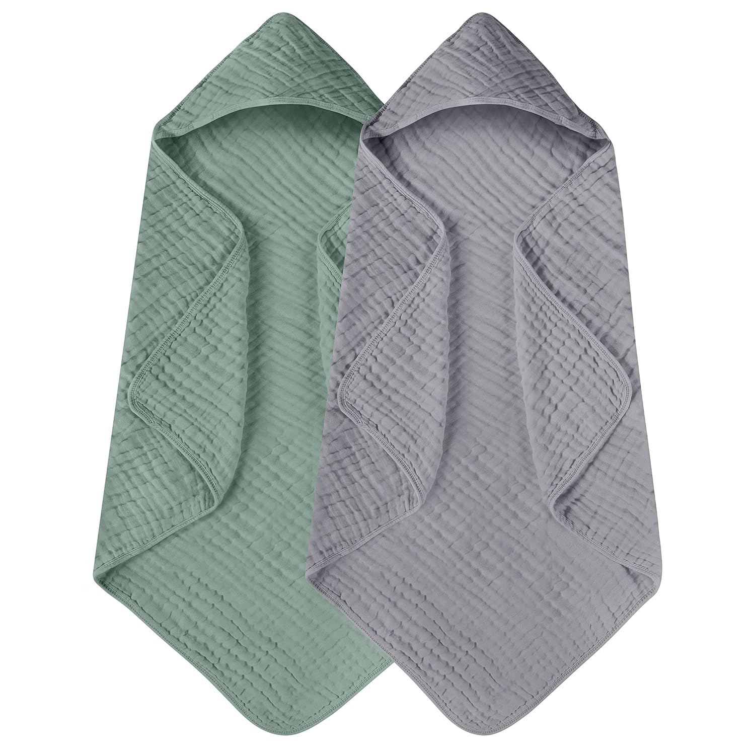 Read more about the article Yoofoss Hooded Baby Towels for Newborn 2 Pack 100% Muslin Cotton Baby Bath Towel with Hood for Babies, Infant, Toddler and Kids, Large 32x32Inch, Soft and Absorbent Newborn Essential