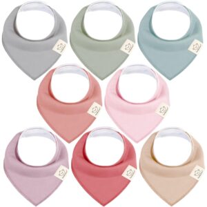 Read more about the article 8-Pack Organic Baby Bandana Drool Bibs for Girls – Super Absorbent Baby Bibs for Baby Girls, Baby Boys, Soft Cotton Bandana Bibs, Baby Drool Bib, Teething Bibs for Infant, Toddler(Muted Pastel)