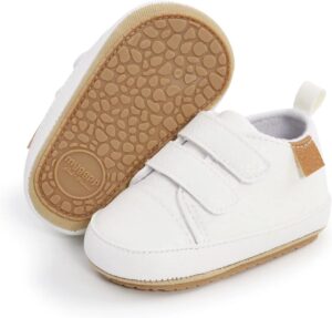 Read more about the article Baby Boys Girls Shoes Non-Slip Rubber Sole High-Top PU Leather Sneakers Infant First Walking Shoes Toddler Crib Shoes Newborn Loafers Flats