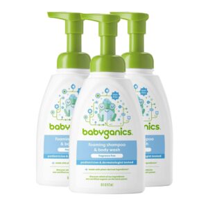 Read more about the article Babyganics Baby Shampoo + Body Wash Pump Bottle, Fragrance Free, 16oz, 3 Pack