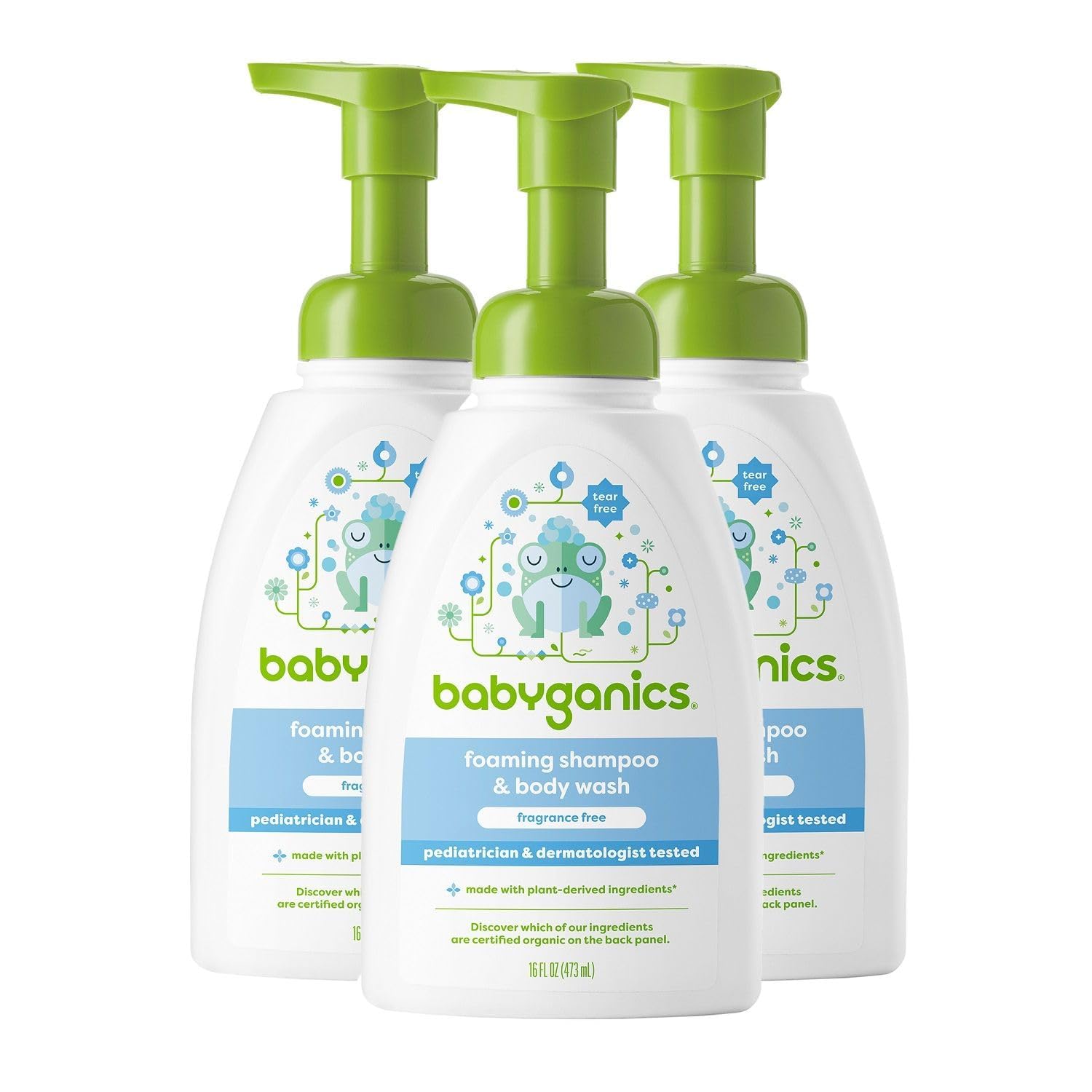 You are currently viewing Babyganics Baby Shampoo + Body Wash Pump Bottle, Fragrance Free, 16oz, 3 Pack