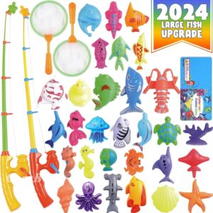 Read more about the article CozyBomB™ Magnetic Fishing Toys Game Set for Kids | Water Table Bathtub Kiddie Pool Party & Pole Rod Net, Plastic Floating Fish Toddler Color Ocean Sea Animals Christmas Age 3 4 5 6 Year