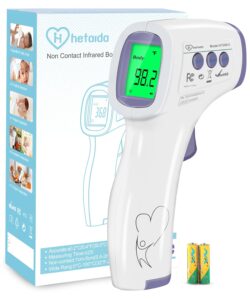 Read more about the article Digital Thermometer for Adults and Kids, No Touch Forehead Thermometer for Baby, 2 in 1 Body Surface Mode Infrared Thermometer with Fever Alarm and Instant Accuracy Readings