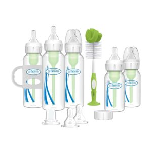 Read more about the article Dr. Brown’s Natural Flow® Anti-Colic Options+™ Narrow Bottle to Sippy Gift Set with Soft Silicone Sippy Spout, Removable Silicone Handles, Travel Cap and Bottle Brush