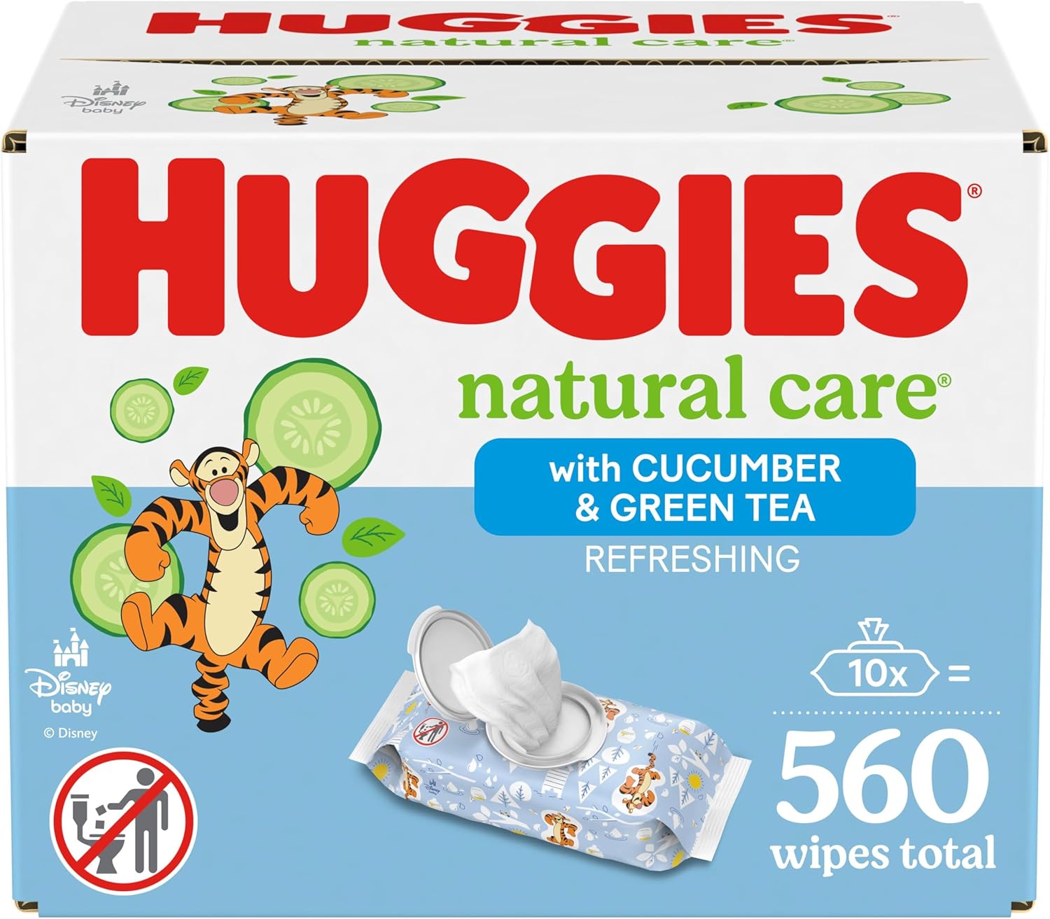 Read more about the article Huggies Natural Care Refreshing Baby Wipes, Hypoallergenic, Scented, 10 Flip-Top Packs (560 Wipes Total), Packaging May Vary