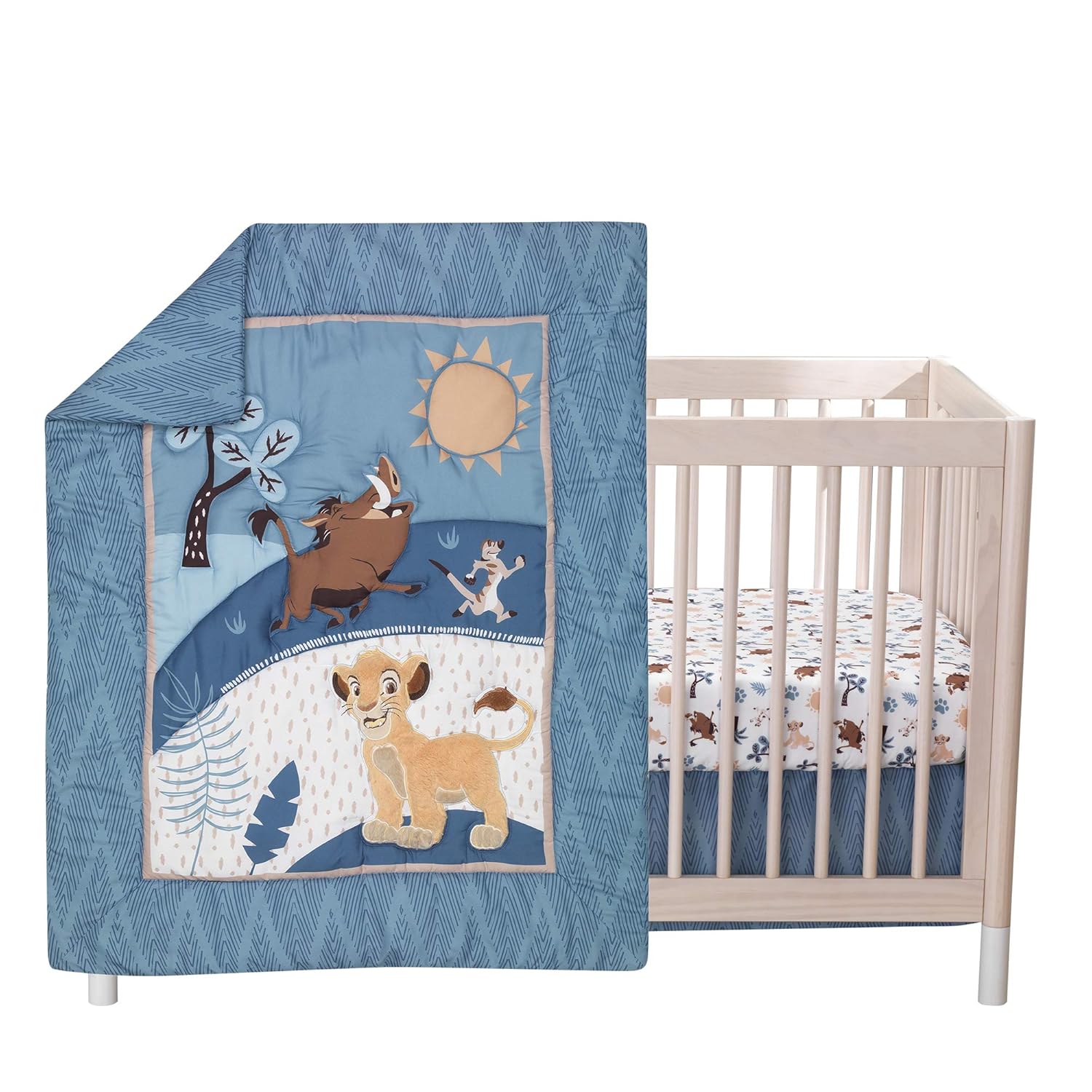 You are currently viewing Lambs & Ivy Lion King Adventure 3Piece Baby Crib Bedding Set, Blue