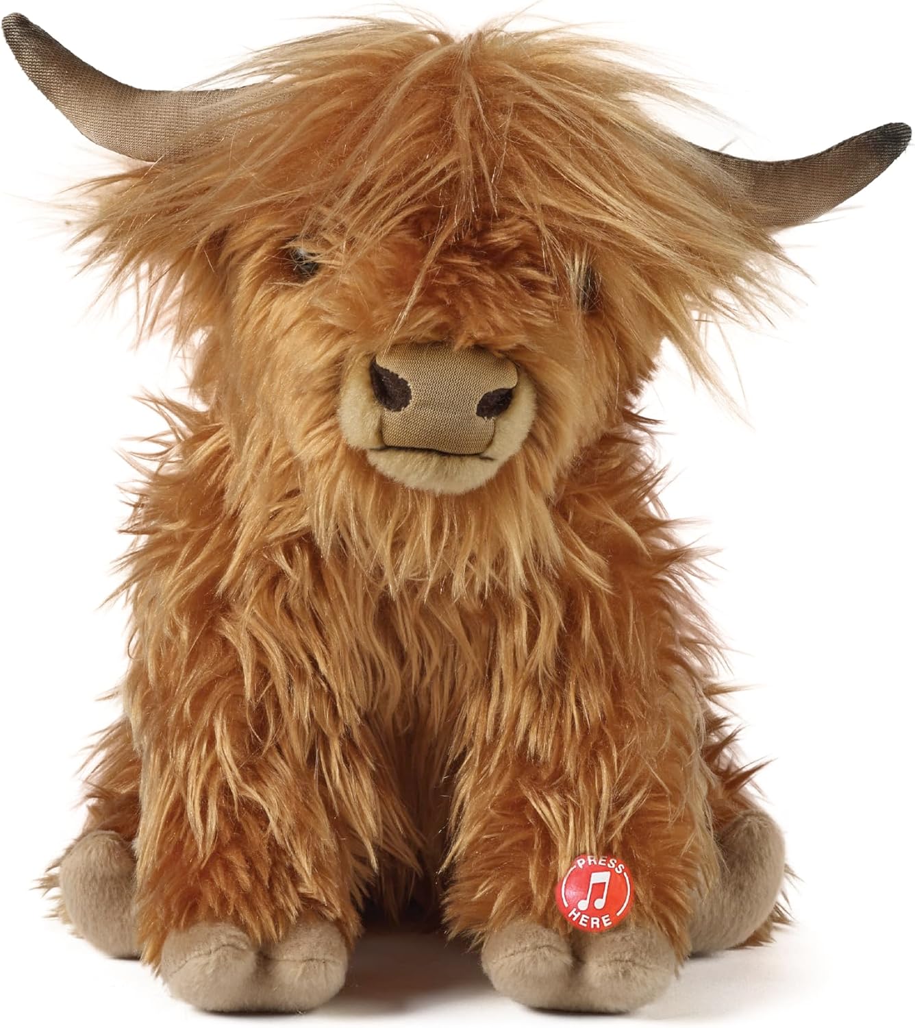 Read more about the article Living Nature Highland Cow Brown Stuffed Animal | Farm Toy with Sound | Soft Toy for Kids | Naturli Eco-Friendly Plush | 9 Inches