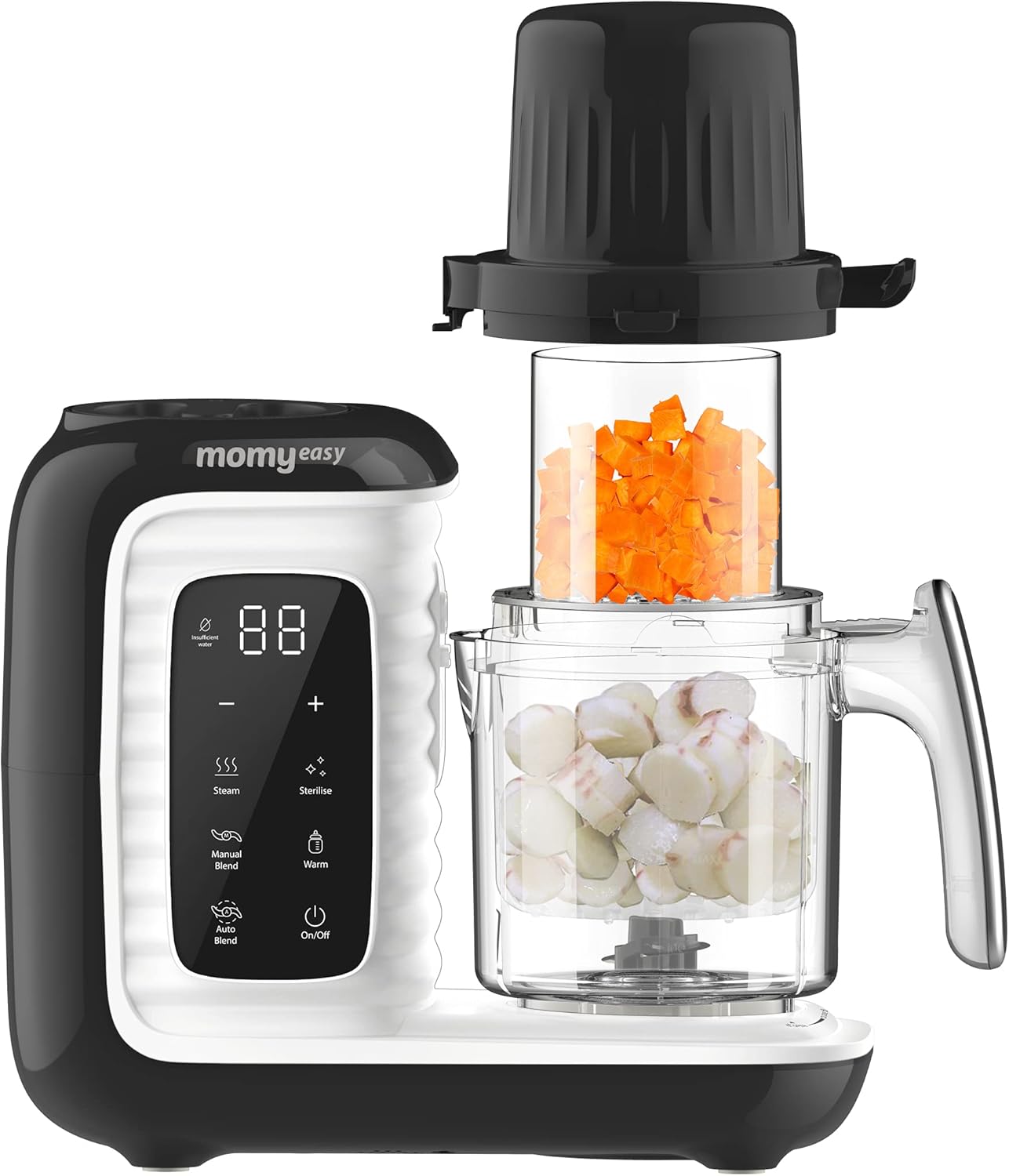 Read more about the article MOMYEASY Baby Food Maker, Multi Baby Food Processor, Baby Food Steamer and Food Puree Blender All-in-One, Food Mills Machine with Bottle Warmer, Auto Cooking & Grinding