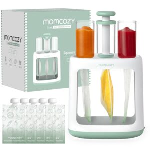 Read more about the article Momcozy Baby Food Maker for Puree Food Storage, Precise Capacity Squeeze Station, Save Time & Efficient, No Food Splashing, Baby Essentials, with 5pcs Reusable Portable Food Storage Bags for Outdoor