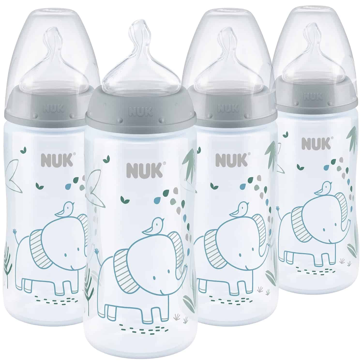 Read more about the article NUK Smooth Flow Anti Colic Baby Bottle, 10 oz, 4 Pack, Elephant