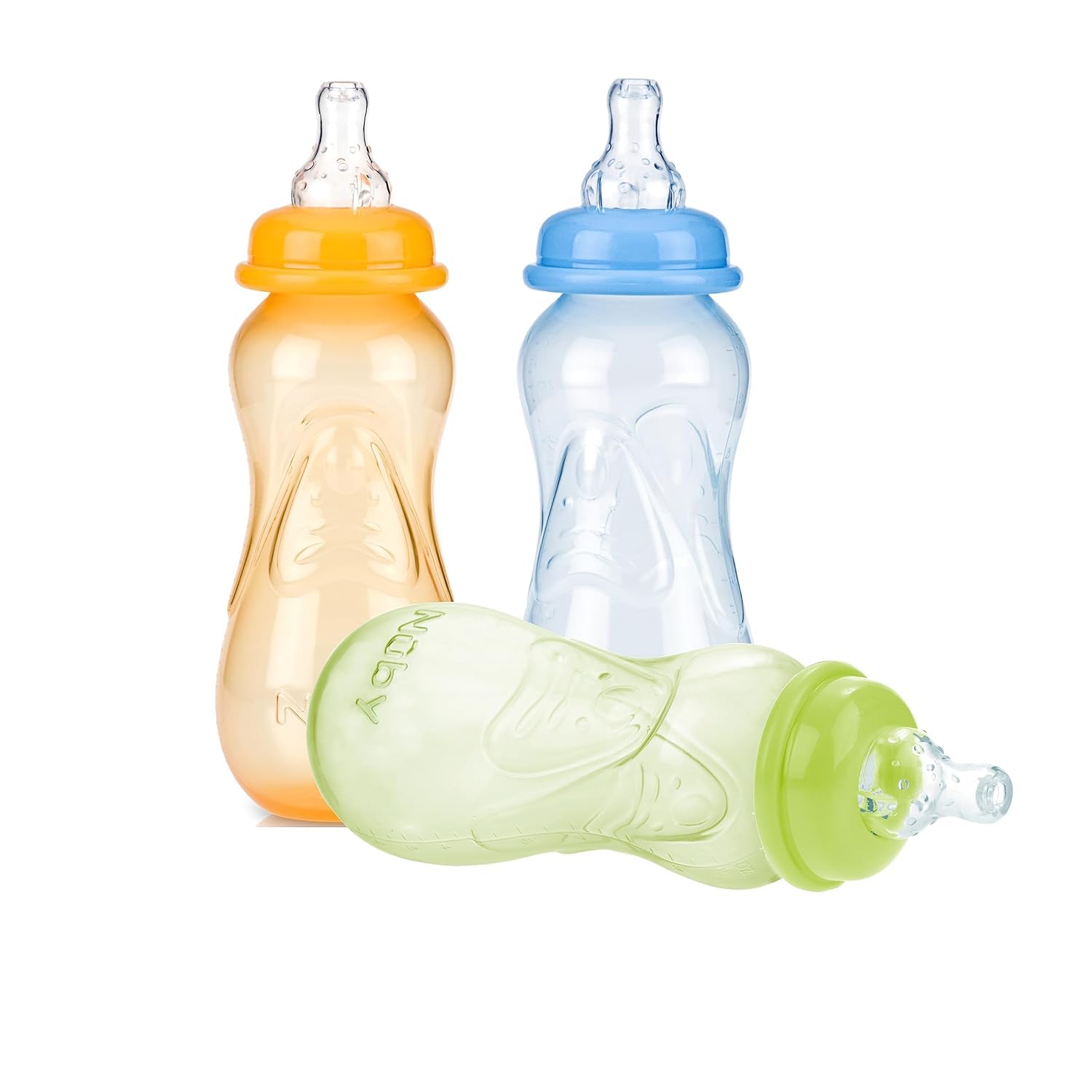 Read more about the article Nuby Non-Drip Standard Neck Bottles, 10 Ounce, Colors May Vary, 3 Count (Pack of 1)