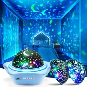 Read more about the article One Fire Night Light for Kids, 96 Lighting Modes Star Projector 360° Rotating+6 Films Kids Night Light Projector,Rechargeable Baby Night Light Ceiling Projector for Bedroom,Kids Gifts&Kids Room Decor