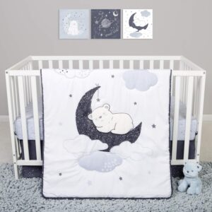 Read more about the article Sammy & Lou Bearly Dreaming 4-Piece Baby Crib Bedding Set, Includes Quilt, Fitted Crib Sheets Neutral, Crib Skirt, and Plush Toy