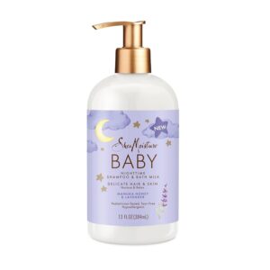 Read more about the article SheaMoisture Baby Shampoo & Bath Milk Manuka Honey & Lavender for Delicate Hair and Skin Nighttime Skin and Hair Care Regimen 13 oz