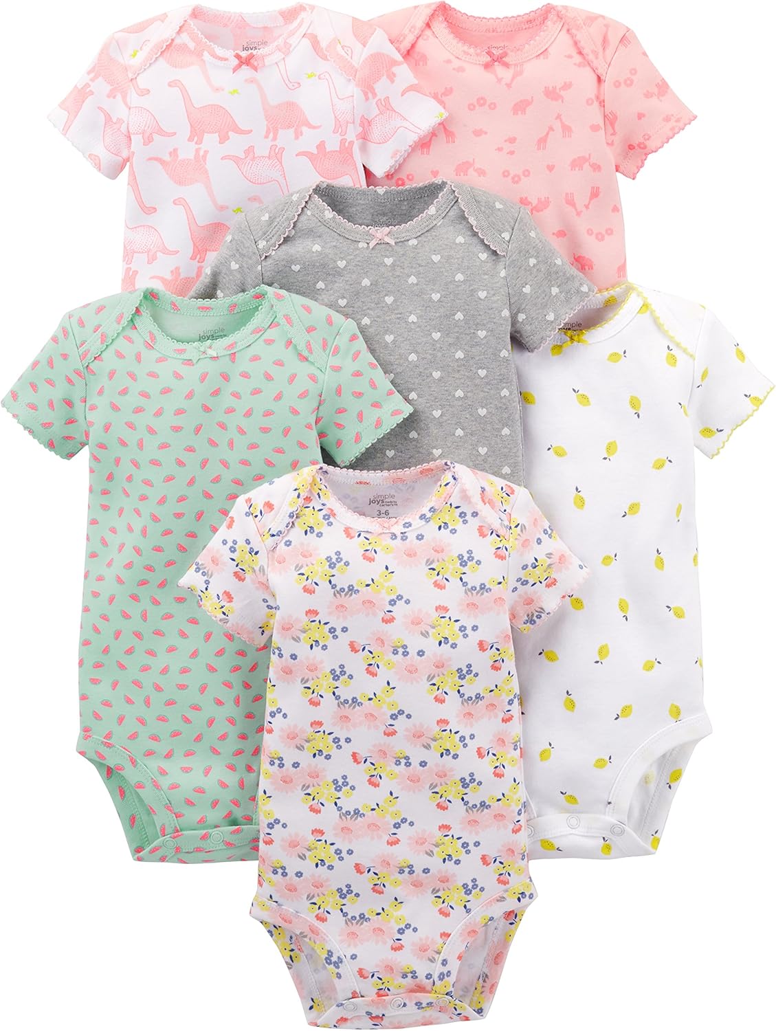 Read more about the article Simple Joys by Carter’s baby-girls 6-pack Short-sleeve Bodysuit