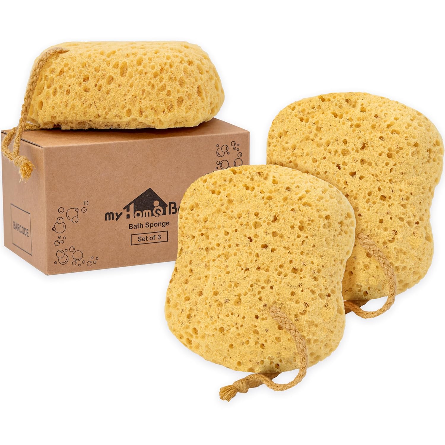 Read more about the article myHomeBody Bath Sponge, Foam Loofah Sponge, Body Sponge for Shower – Large Size, Lots of Lather, Curvy, 3 Pack