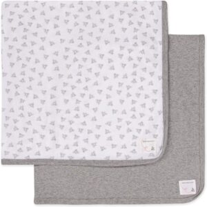 Read more about the article Burt’s Bees Baby Infant Receiving Blankets, Made with 100% Organic Cotton, Stretchy and Soft Honey Bee Newborn Swaddle Blanket – Size 29 x 29 Inches – 2 Pack Set