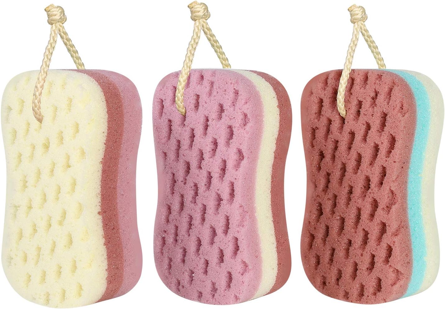 You are currently viewing 3 Pcs Bath Sponge for Women, Men, Kids, Sponge Loofah Body Scrubber Shower Sponge for Body Wash Bathroom, 3 Colors & Large Size Bathing Sponge Bathing Accessories(Large Size)