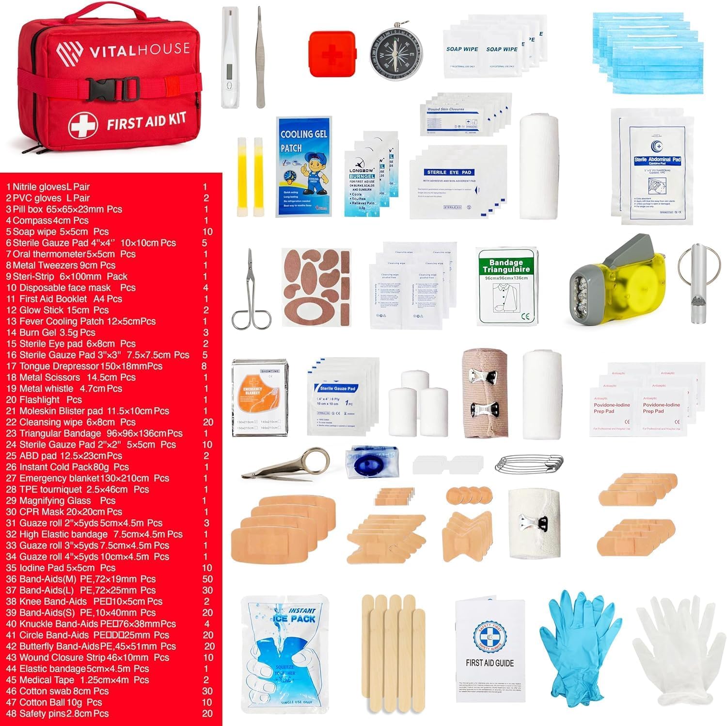 Read more about the article 326 Piece First Aid Kit – Professional Waterproof Trauma Medical Kit for Emergency, Ideal for Home, Office, Car, Travel, Outdoor, Camping, Hiking – Portable Emergency Supplies Bag