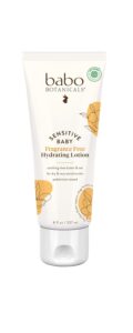 Read more about the article BABO Botanicals Sensitive Baby Fragrance-Free Daily Hydrating Baby Lotion – Shea Butter & Jojoba Oil – for Body & face – for Babies, Kids & Adults with Sensitive Skin – EWG Verified – Vegan