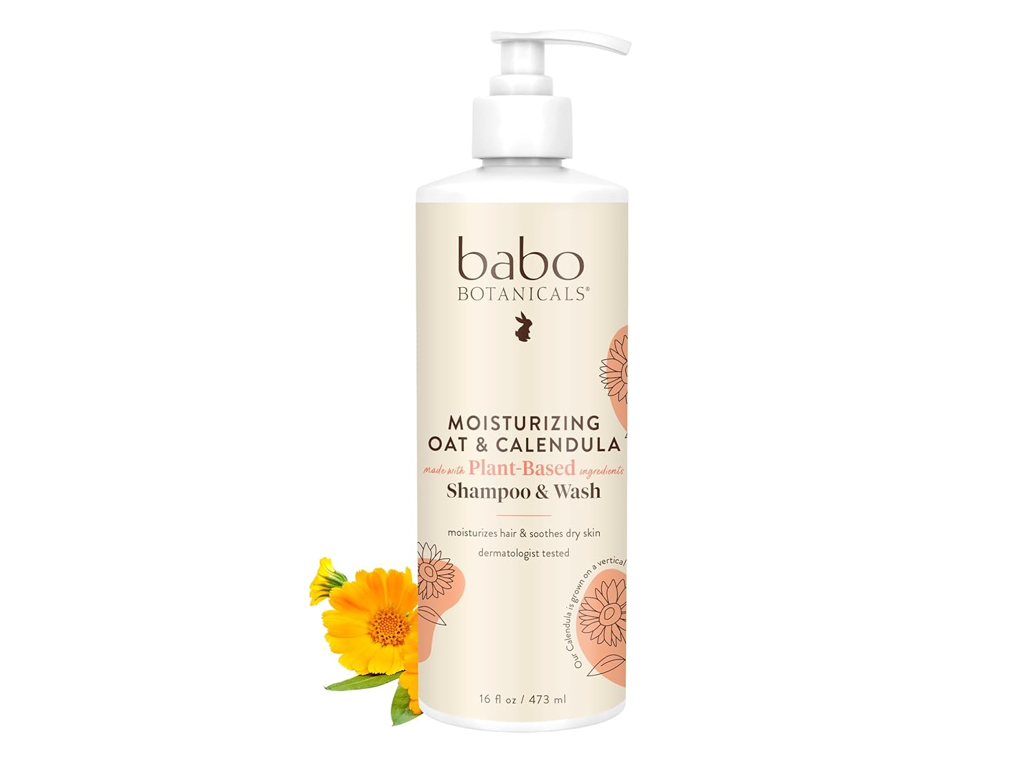 Read more about the article Babo Botanicals Moisturizing Oat & Calendula 2-in-1 Shampoo & Wash – For Dry or Sensitive Skin – For all ages – Lightly Scented – Vegan – Various Sizes