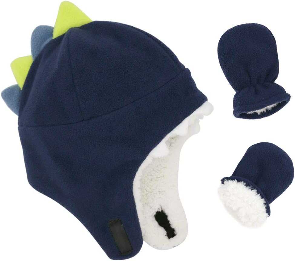 Read more about the article Baby Boy Sherpa Hats and Mittens Set Toddler Gloves Warm Fleece Winter Hat Baby Girl